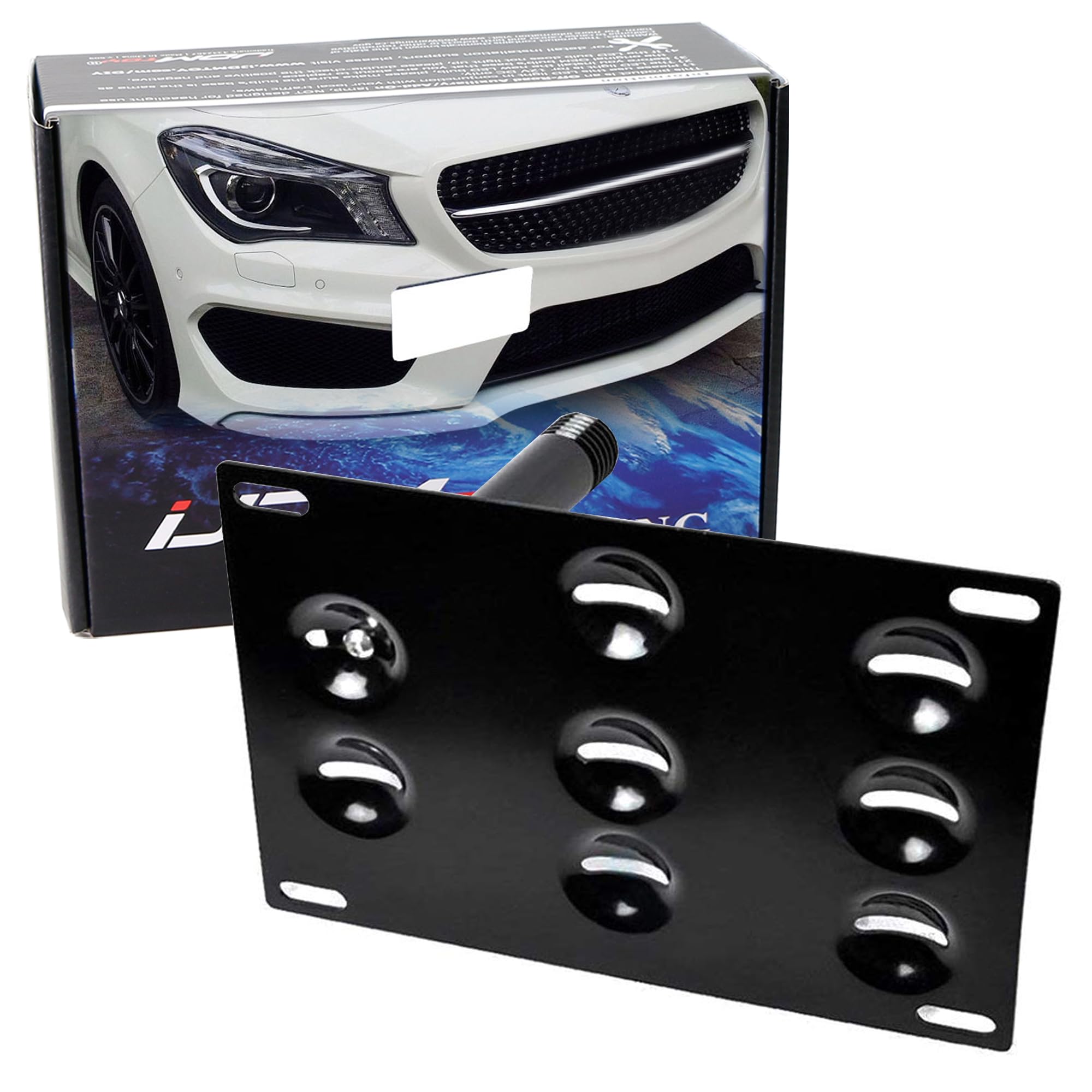 Amazon.com: iJDMTOY Tow Hook License Plate Mounting Kit for